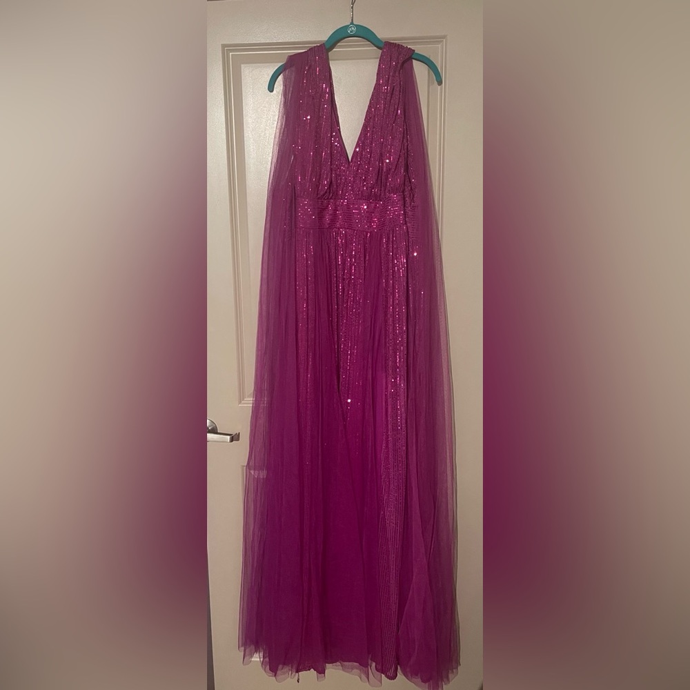 Glamorous Violet-Purple Sequin Dress - Picture 4 of 6